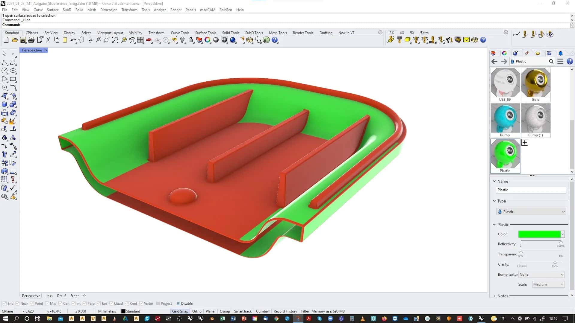 cad konstruktionsaufgabe