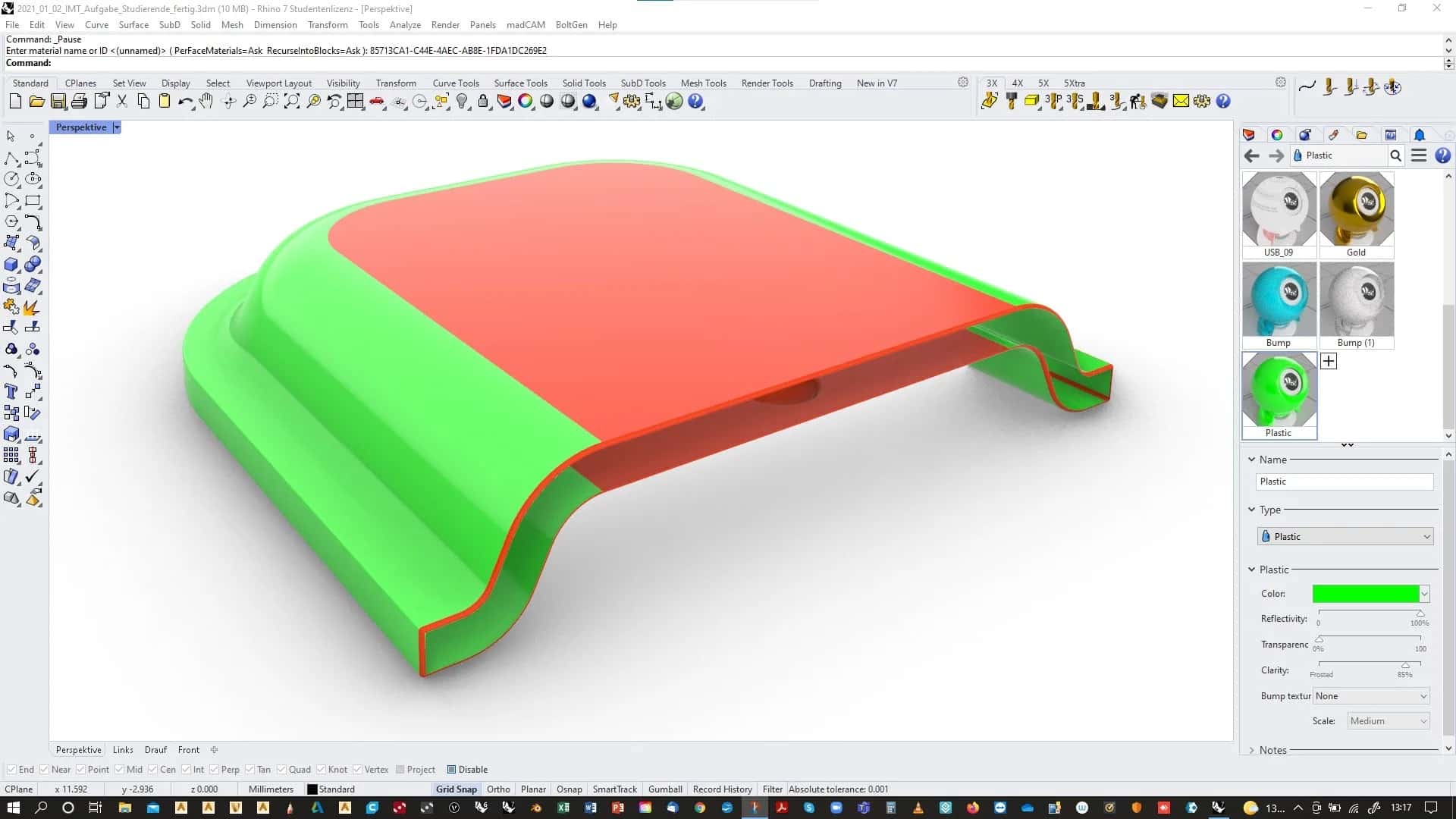 cad konstruktionsaufgabe