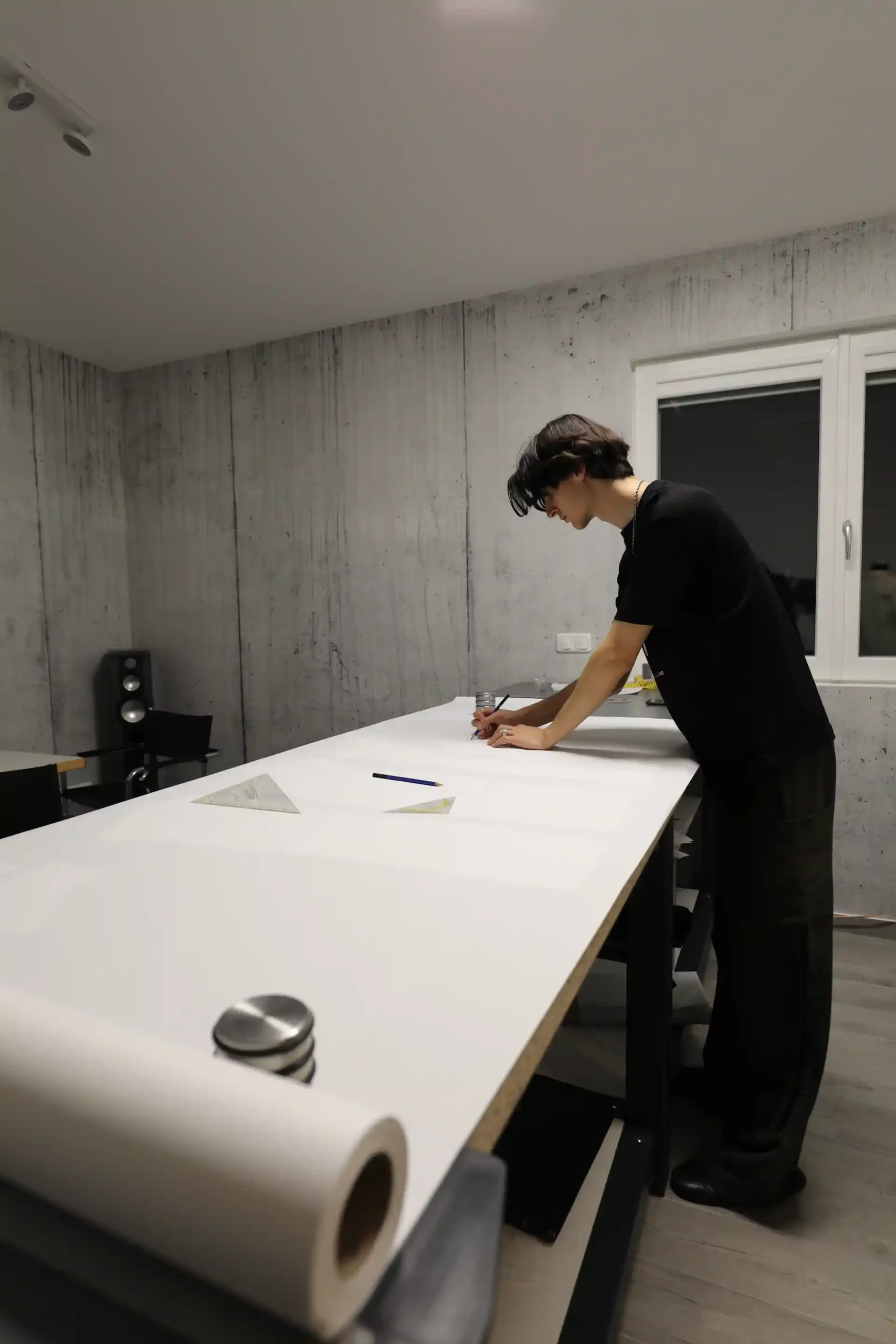 Victor Novotny am Arbeitsplatz