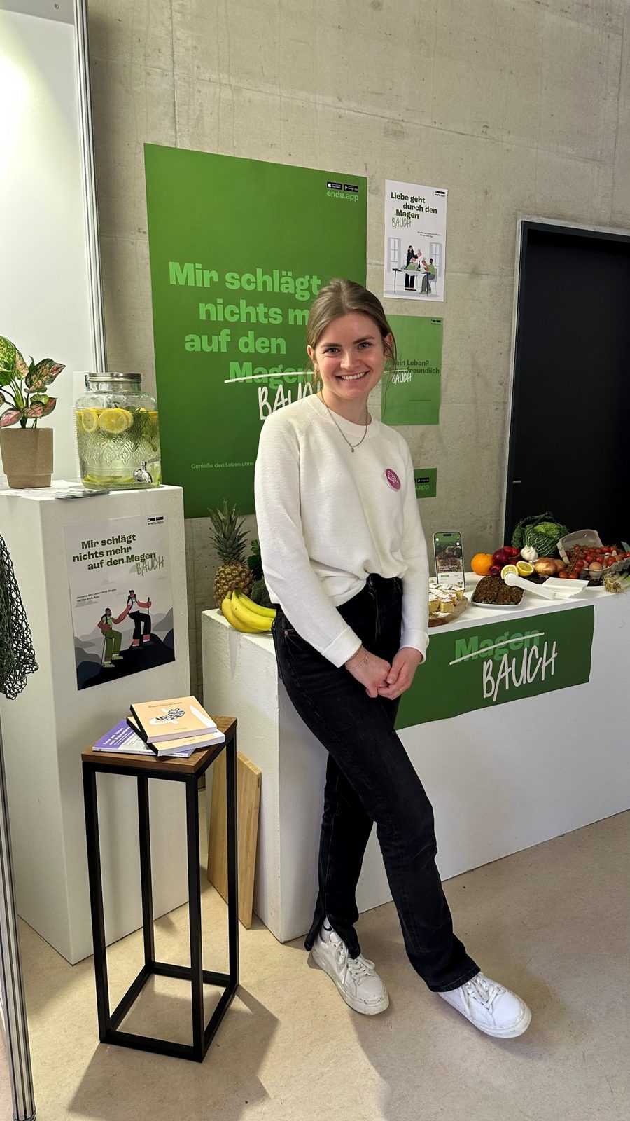 Carla Marie Schillings an ihrem Stand