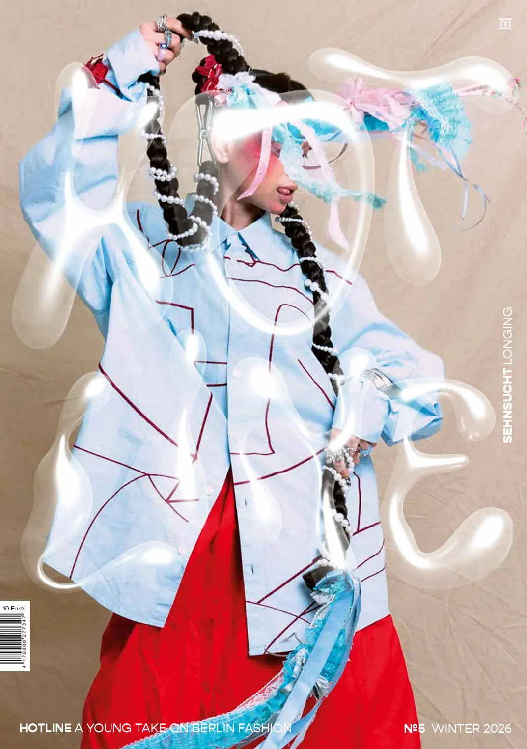 Cover der Hotline Ausgabe 5 mit weißer, farbbespritzter Jacke