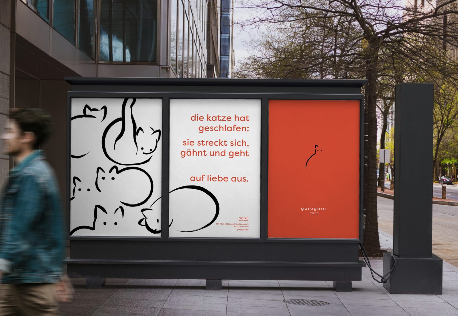 Mock Up von Bushaltestellen-Werbung